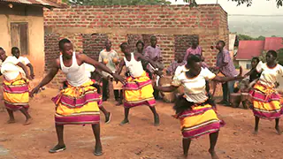 Dancing and drumming in Masaka, Uganda
